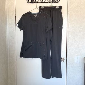 XS dark grey scrubs